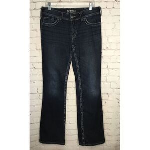 Silver women’s Jeans Suki 17" Bootcut Surplus‎ Dark Blue W30 L34